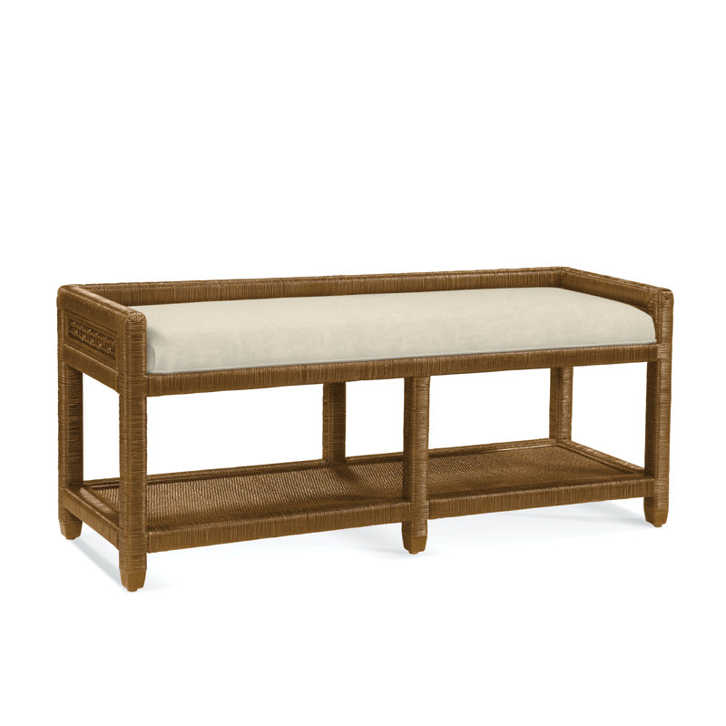 Banc de rangement Silvio Glinda, Coquillages côtiers beiges / bleus; 0566-66, La Havane