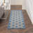 Tapis bleu Newton Houndstooth-1903567451