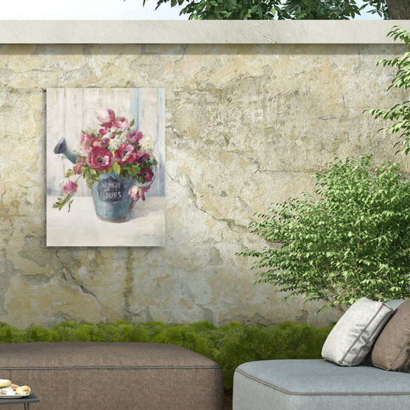 Toile d'extérieur Danhui Nai Garden Blooms II, H 19 po x l 14 po