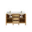 Ensemble de meuble-lavabo double 60 po Teak-89857632