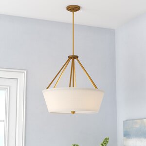 Beachcrest Home Cricklade 4 - Light Dimmable Drum Chandelier & Reviews ...
