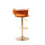 Ensemble de 2 tabourets de bar pivotants en velours noir (ensemble de 2)-1386445490-1397216875
