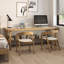 Bureaux rectangulaires en bois massif Burlywood-107285089