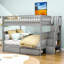 Lit superposé double en bois avec tablettes Graner Kids-160210967