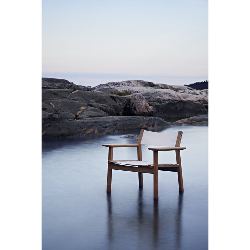 Djurö Teak and Batyline Lounge Armchair