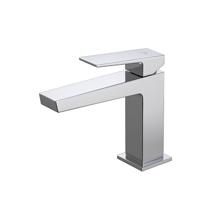 Square Single Control Lavatory Faucet, Chrome