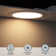 18W 8 Inch LED Recessed Lighting with Junction Box, 3000K Warm White, 5%-100% Dimmable
