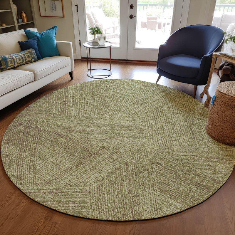 Tapis intérieur / extérieur vert Terra , 8 pi x 8 pi