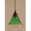 Mini-luminaire suspendu en corde avec finition en cuivre noir et verre ambré 10 po-32464180-32464200-32464173