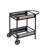 Bouziane Rectangular Bar Cart in Black