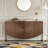 3 D wave texture sideboard