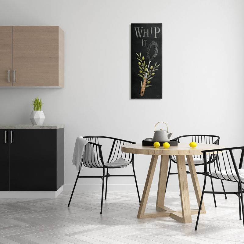 «Whip It Vintage Kitchen», art mural sur bois par Cindy Jacobs, H 30 po x l 13 po