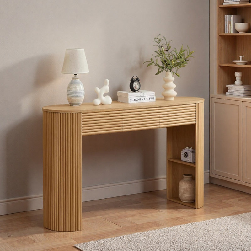 Bureau moderne moderne, durable et écologique, Beige, H 27,55 po x l 47,24 po x P 18,89 po