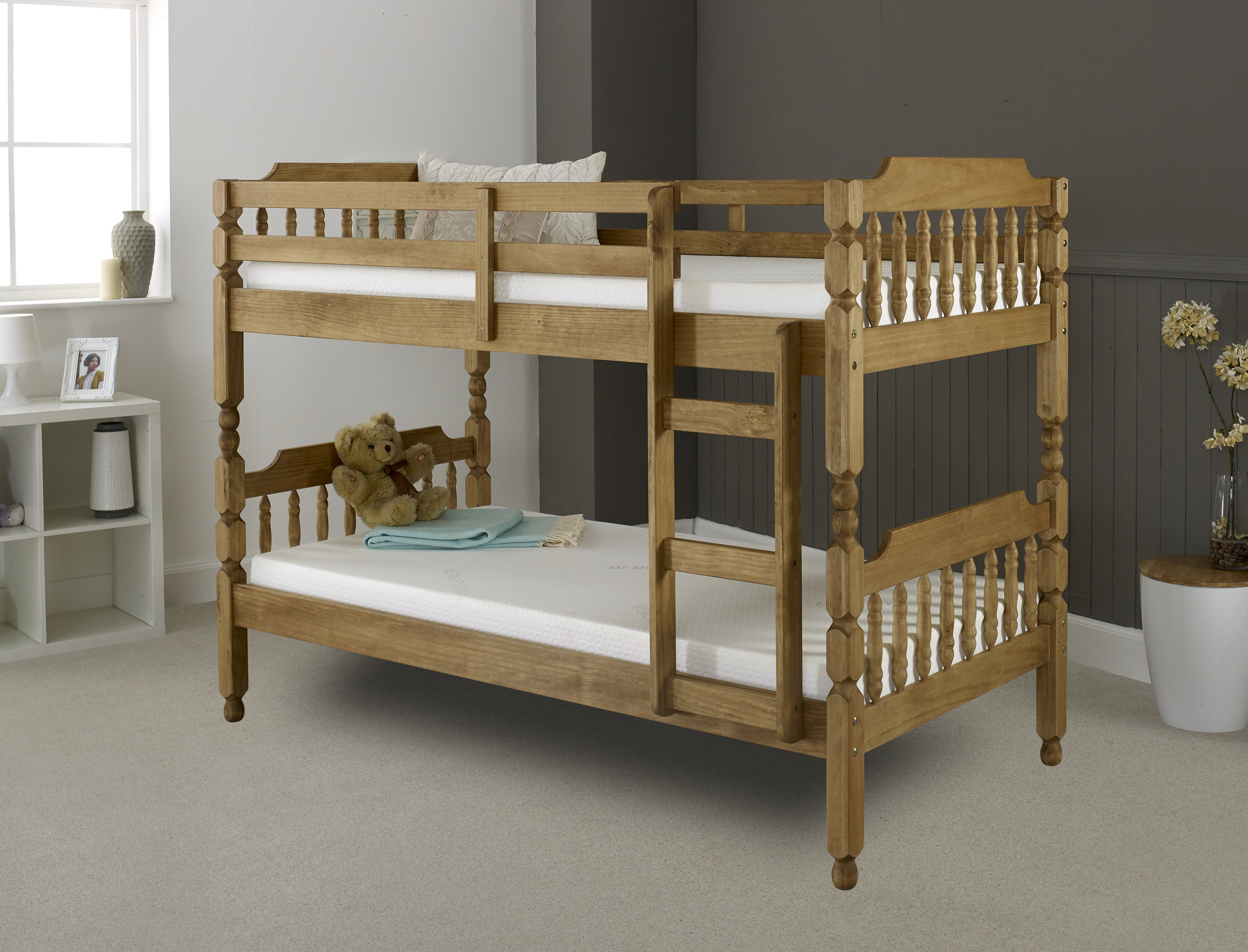 Just Kids Solid Wood Bunk Bed By Just Kids & Reviews | Wayfair.Co.Uk