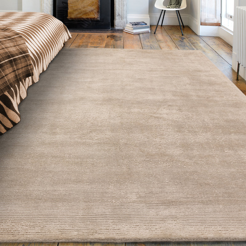 Devaney Solid Colour Hand Woven Area Rug, Rectangle 160 x 230cm