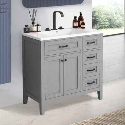 Base de meuble-lavabo simple 35,5 po seulement
