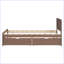 Structure de lit plateforme moderne avec 2 tiroirs-1281126555