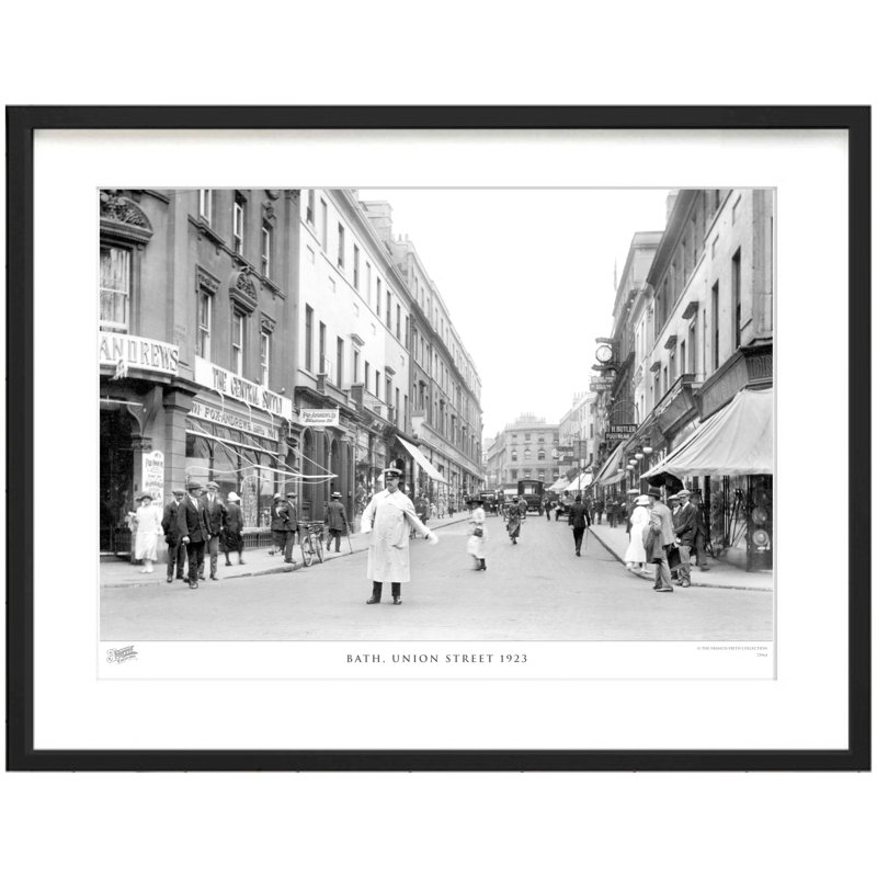 Bath, Union Street 1923 - Single Picture Frame Print, 60cm H X 80cm W x 2cm D