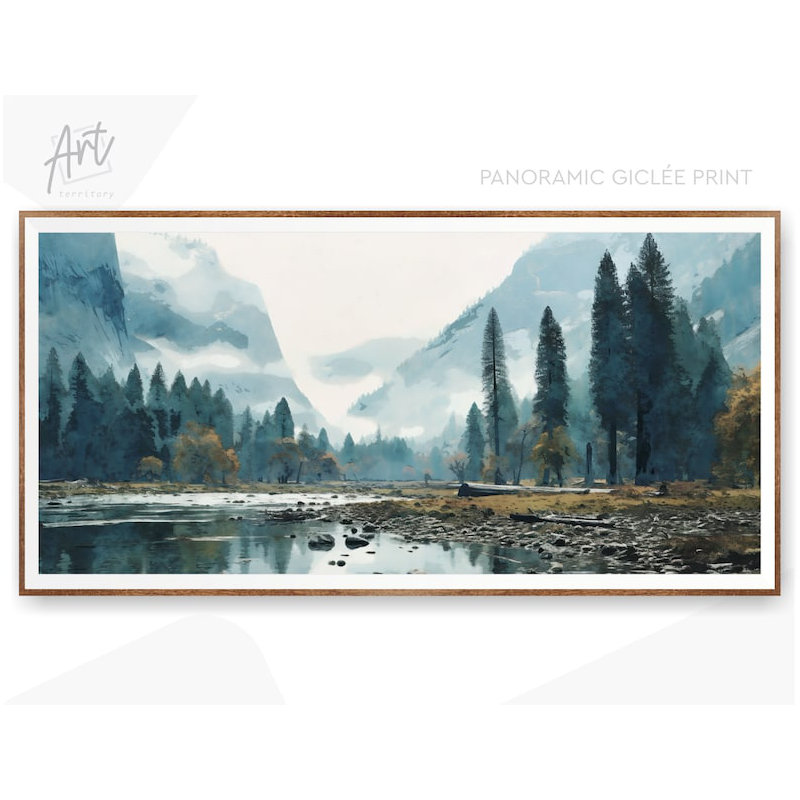 «Yosemite National Park», art mural horizontal, Affiche non encadrée, H 36 po x l 72 po