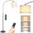 Arc Floor Lamp With Remote, Modern Standing Lamp For Living Room With Stepless Dimmable Bulb, Drum Shade, Foot Switch, Tall Floor Lamp For Farmhouse Bedroom Night Stand (Brown)-2128324329-2128324325-2128324326