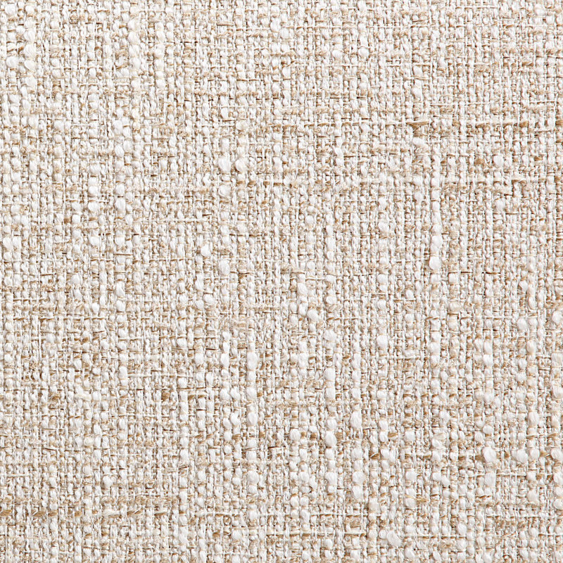 Chaise rembourrée en tissu texturé beige Valeo, Tissu beige texturé en lin, Naturel