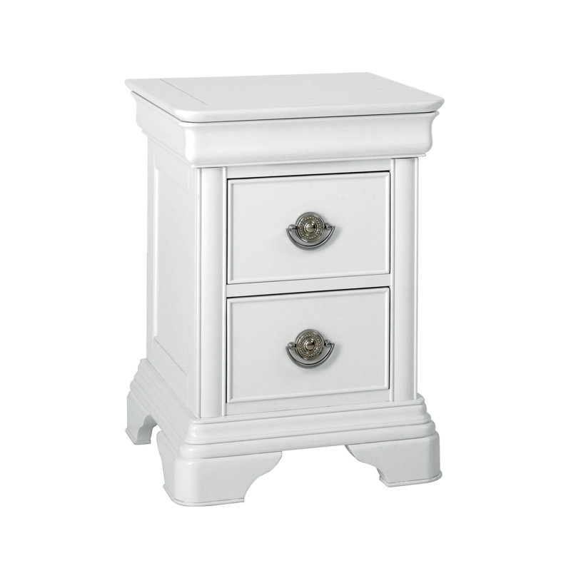 Aaden 47.3cm W Solid Wood Bedside Table