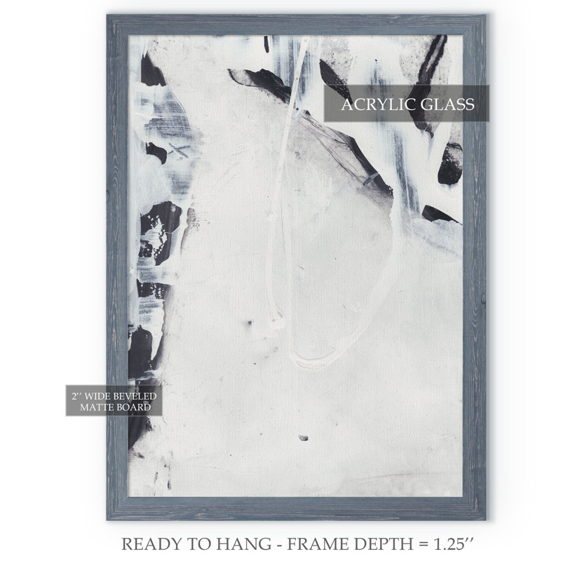 «Fire and Ice II», reproduction d'art encadrée, Toile avec cadre gris, H 28 po x l 38 po x P 1,3 po