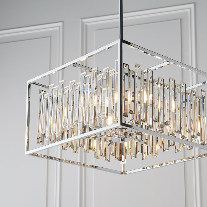 Abingdon 6 - Light Chrome Square/Rectangle Pendant