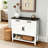 Farmhouse Entryway Table With 2-Door Cabinet & 2 Drawers-1870809181