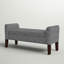 Banc de rangement à couvercle rabattable rembourré-30970440