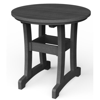 Stella Metal Outdoor Dining Table With Umbrella Hole , in. W in. D