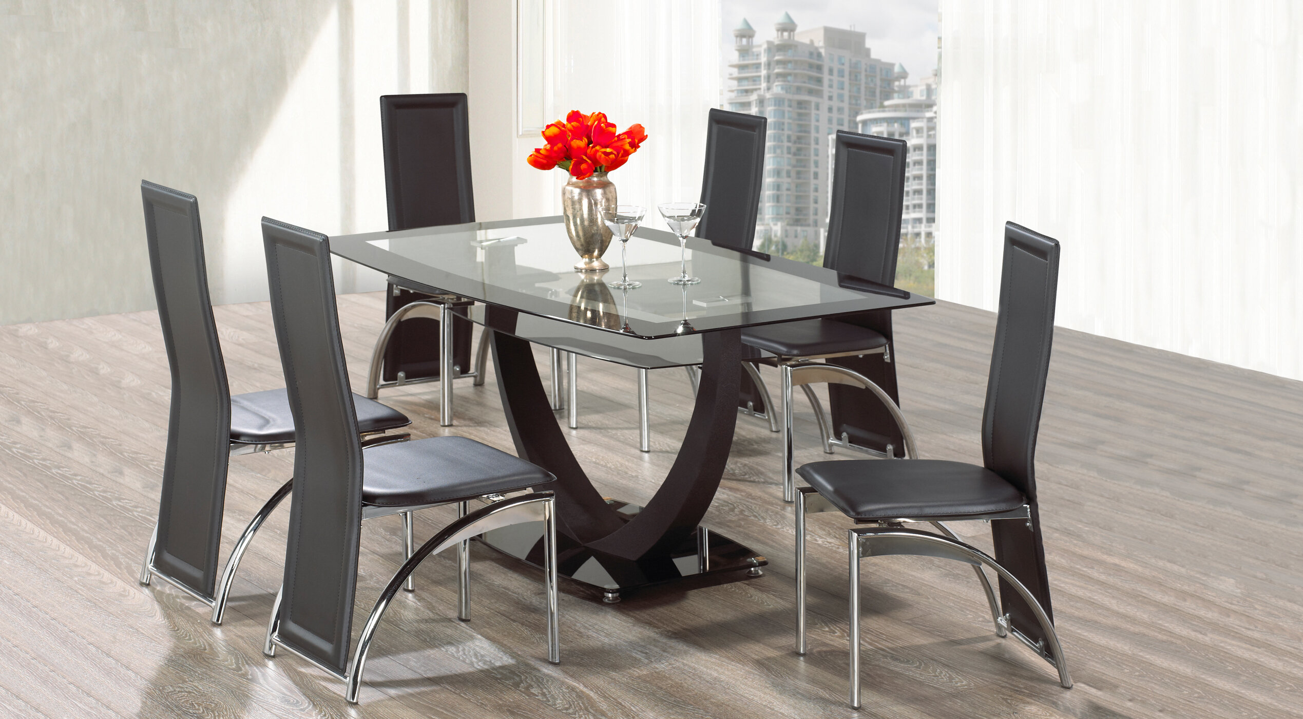 Orren Ellis Alondra 7 Piece Dining Set | Wayfair