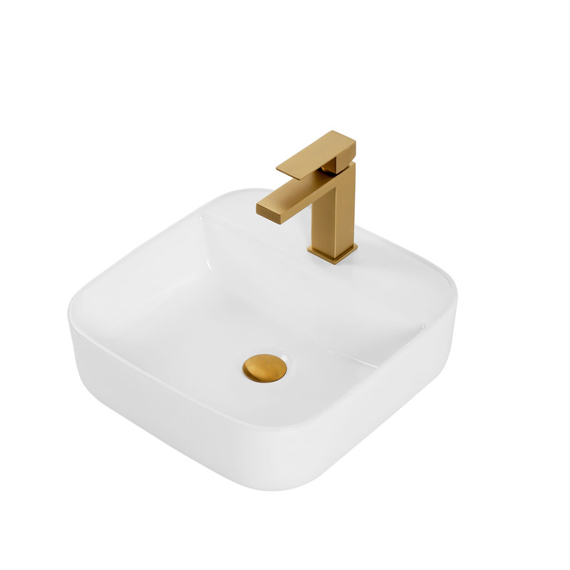 Lavabo de comptoir en céramique - Teinture - Pour salle de bain, design moderne et fonctionnel