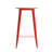 Greory Round Commercial Indoor/Outdoor Poly Bar Top Restaurant Table with Steel Frame-2030712418-2030712420