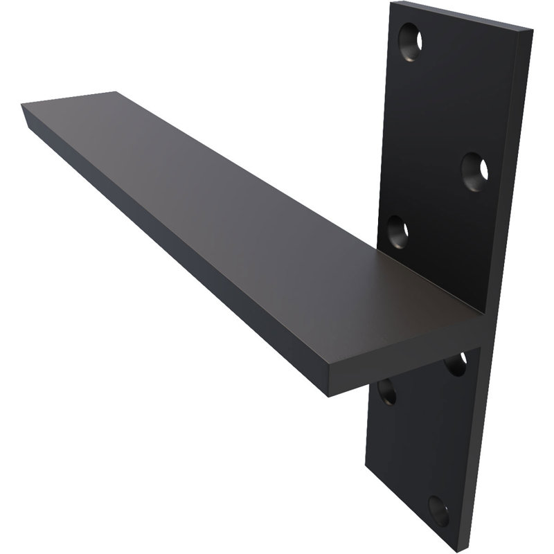 Fixation murale flottante en acier robuste, H 14 po x l 8 po x P 2,5 po