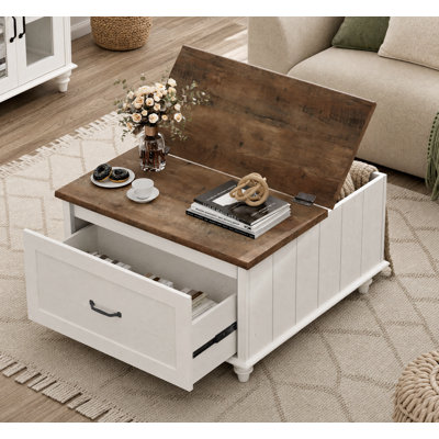Table basse à 4 pieds avec rangement Scarlett