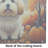 Coton De Tulear Fall Glass Cutting Board Large