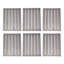 Back Panels Only: Pack of 6 Grey Washed Back Panels Only For SA-BINS Triple Bin Storage