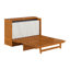 Commode lit escamotable en bois avec tiroir de rangement, station de charge intégrée et matelas Tucson-738224862-738224861