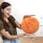 Faux Fur Floor Circular Pillow Cover & Insert-87772002