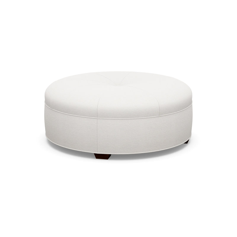 Round Ottoman, 2243-77, Walnut