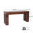 Astin Console Table with Open Shelf & Soft Curved Profile