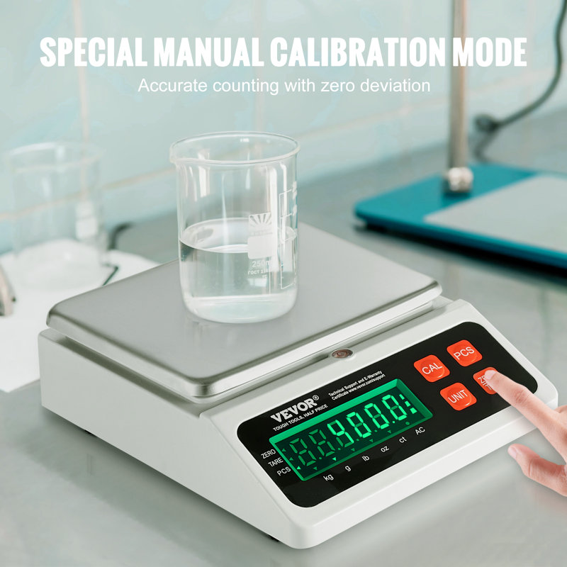 VEVOR 10 kg Capacity Digital Counting Scale with Stainless Steel Pan