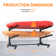 Adjustable Freestanding Kayak Storage Rack for 2 Kayaks with Lockable Wheels
