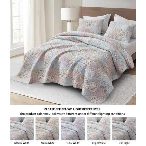 Chezmoi Collection Holly Cotton Quilt Set & Reviews | Wayfair