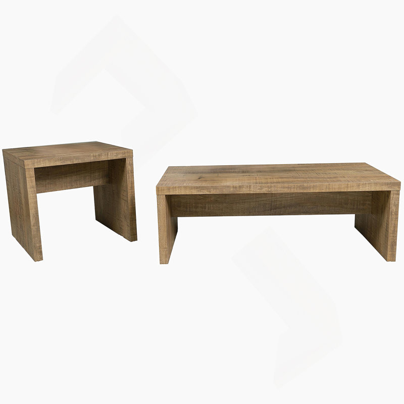 2-Piece Rectangular Coffee And End Table Set