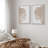 Pastel Tan Unique Wood Tree Ring Neutral Modern Organic Framed Canvas 2 Pieces Print Wall Art Decor-75068594-75068592
