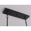 Lustre rectangulaire pour îlot de cuisine à 8 lumières de 42 po noir Barnett