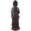 Statue de jardin 19,5 po Bouddha debout avec lotus gris