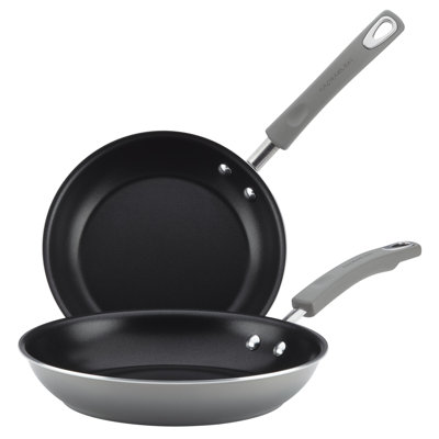 Rachael Ray Classic Brights Nonstick Frying Pans / Skillet Set, 9.25 Inch and 11 Inch